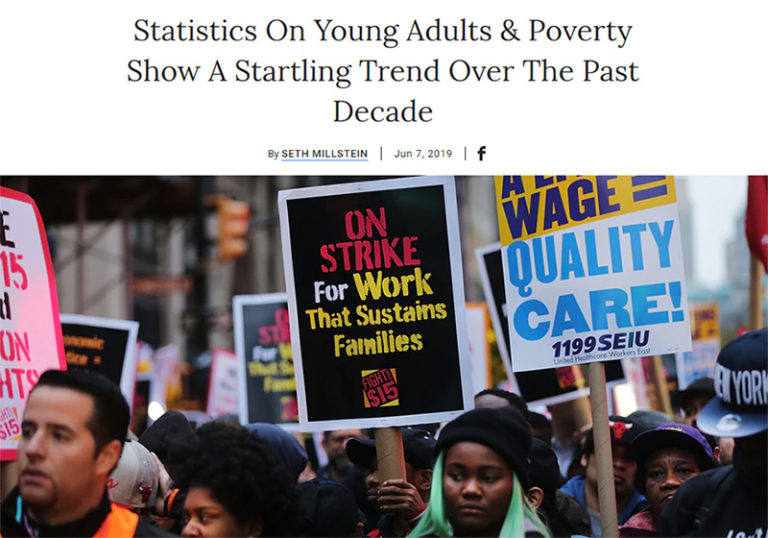 Statistics On Young Adults & Poverty Show A Startling Trend