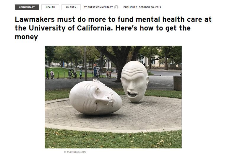 Lawmakers must to more to fund mental health care at the University of California